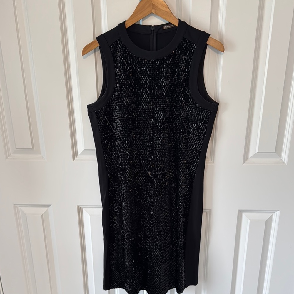J. McLaughlin Elegant Black Sequin Dress